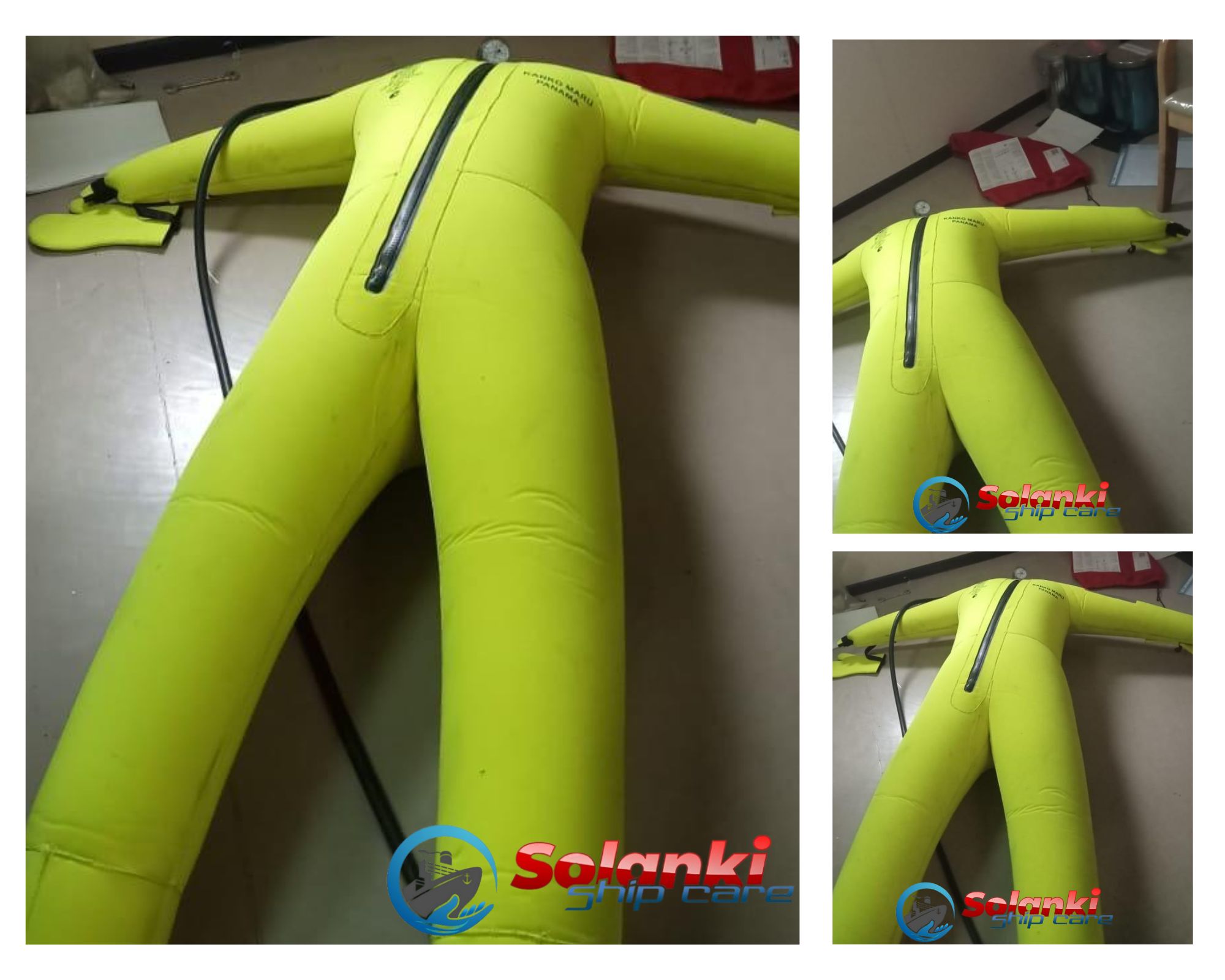 High-Visibility Immersion Suit Servey by vessels by Solanki Ship Care for Vessel
